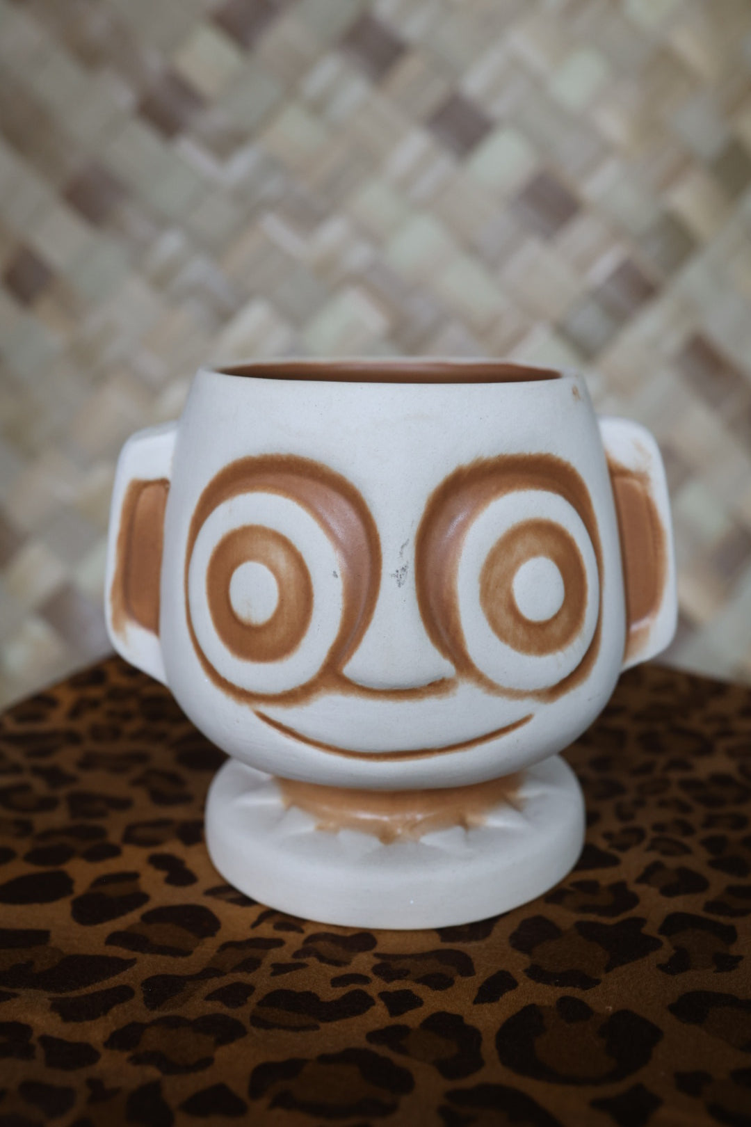 Disney Trader Sam’s Grog Grotto Hippopoto Mai-Tai Tan Brown 3rd Ed Tiki Mug