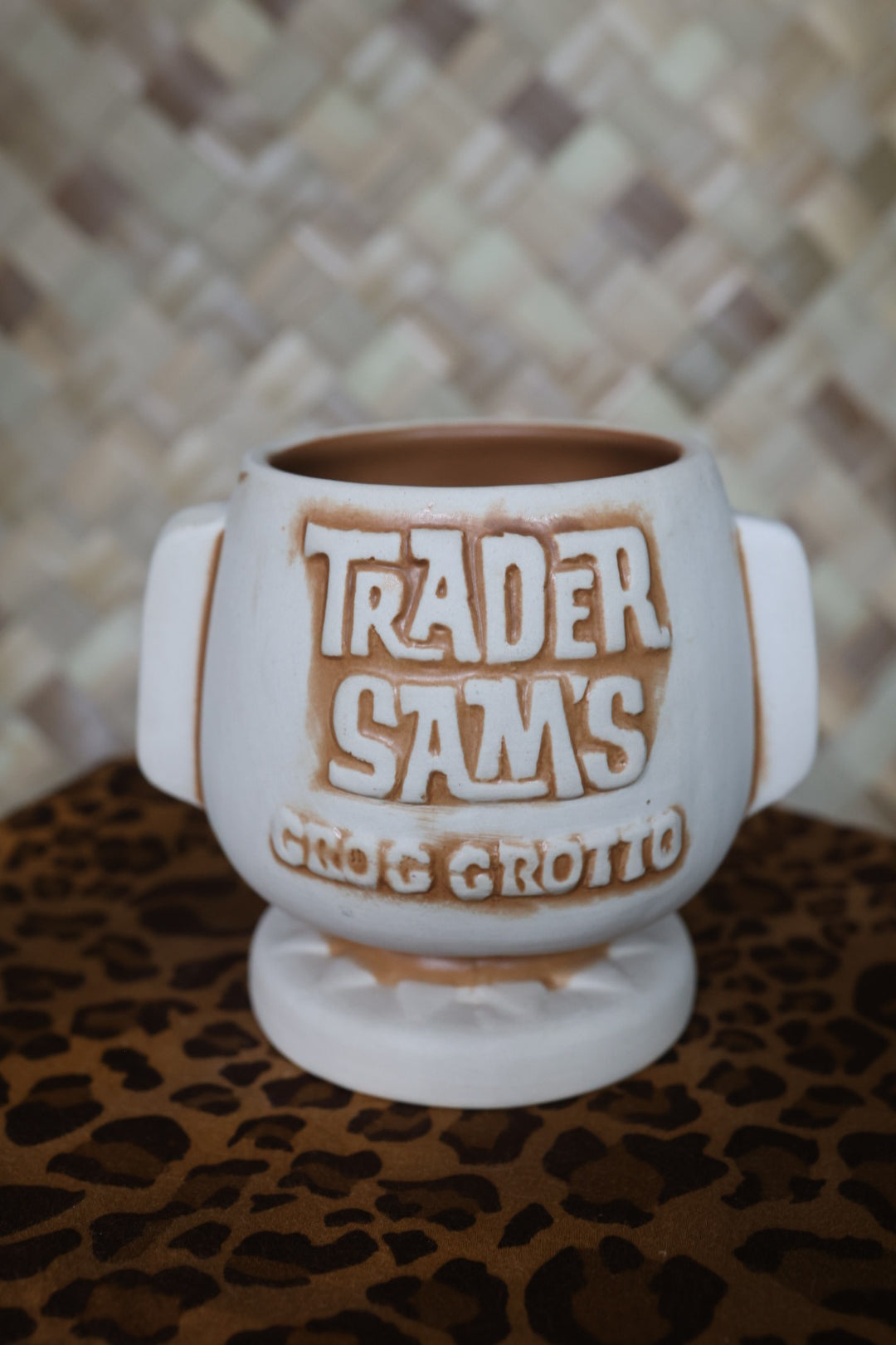 Disney Trader Sam’s Grog Grotto Hippopoto Mai-Tai Tan Brown 3rd Ed Tiki Mug