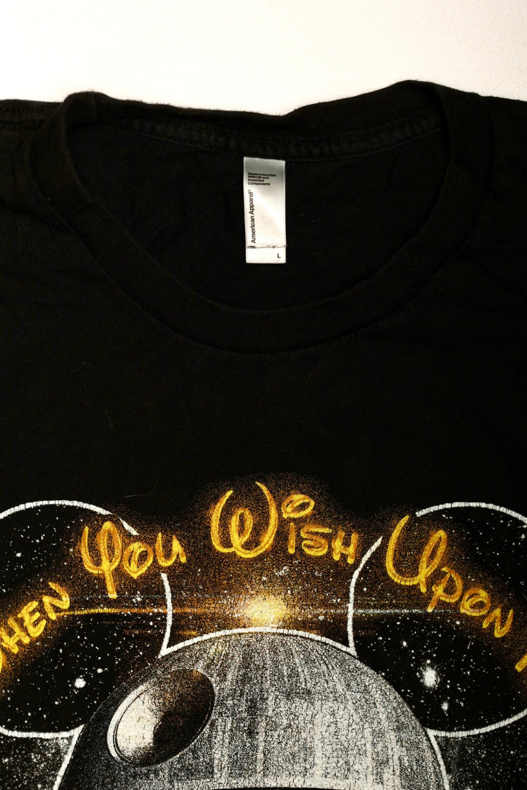 Star Wars Disney Mashup Muscle Tee Black Graphic Tank Shirt - Size L