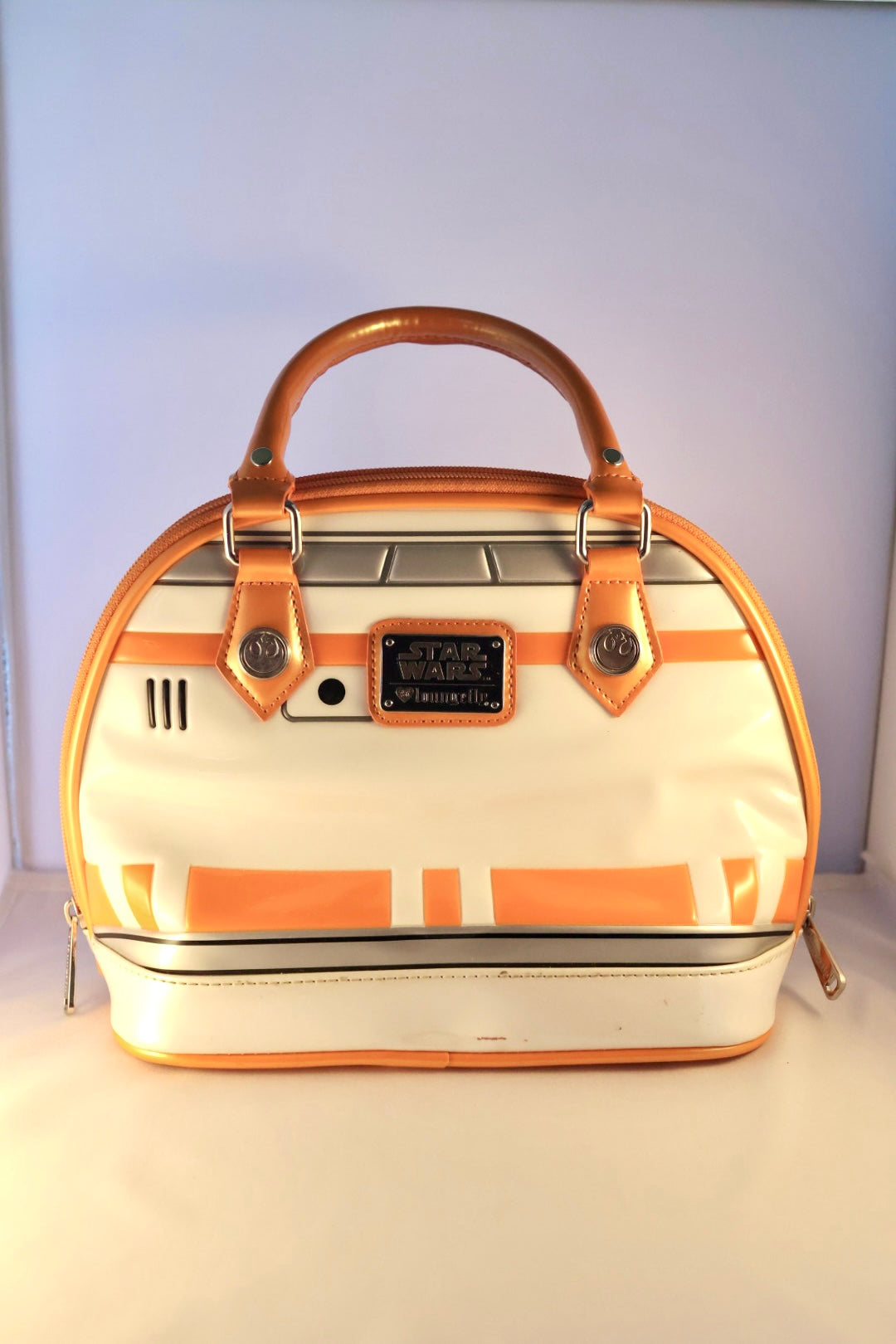 Loungefly x Star Wars BB-8 Patent Faux Leather Mini Dome Bag Satchel Purse