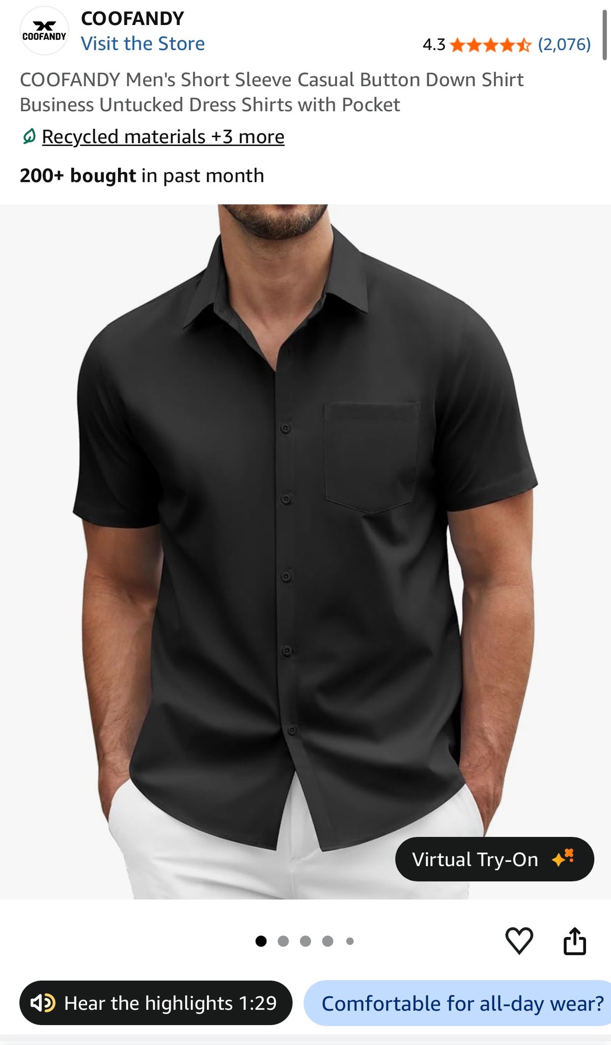 Monster Surf Button up