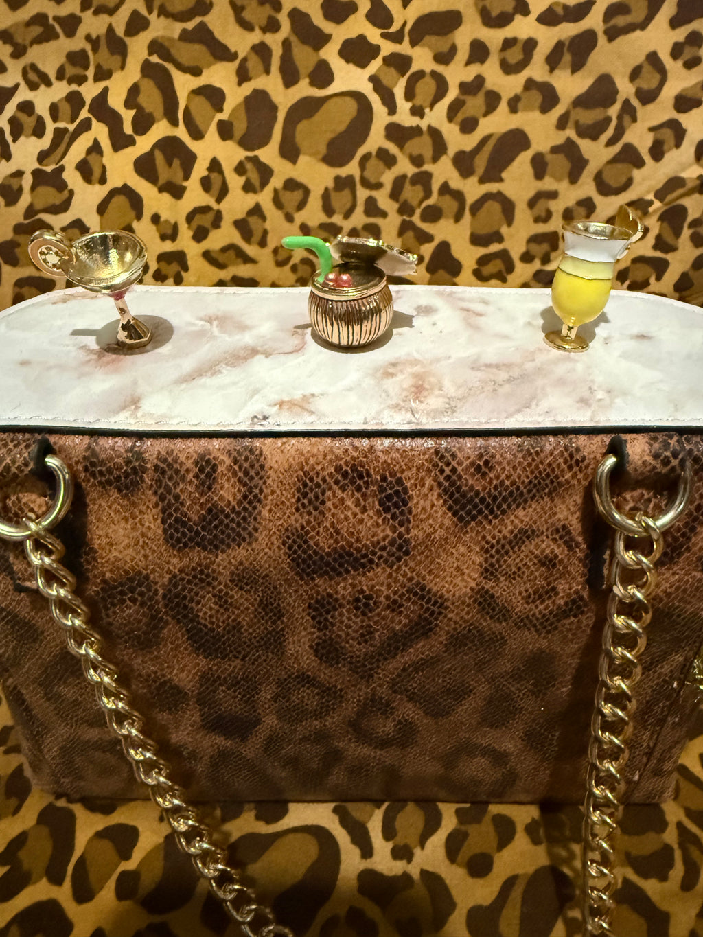 Betsey Johnson Sip Sip Hooray Tiki Bar Novelty Crossbody Handbag – Rare