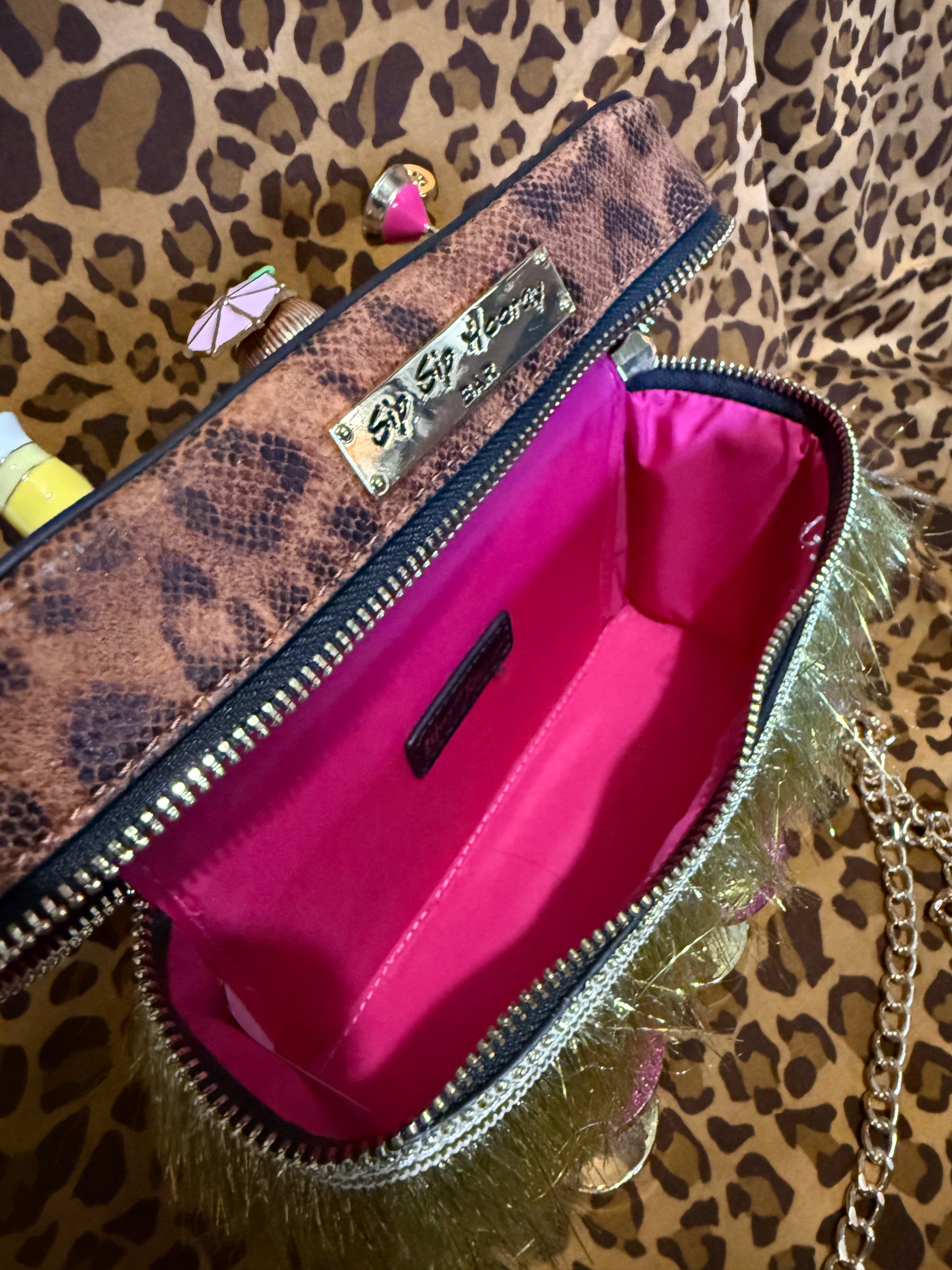 Betsey Johnson Sip Sip Hooray Tiki Bar Novelty Crossbody Handbag – Rare