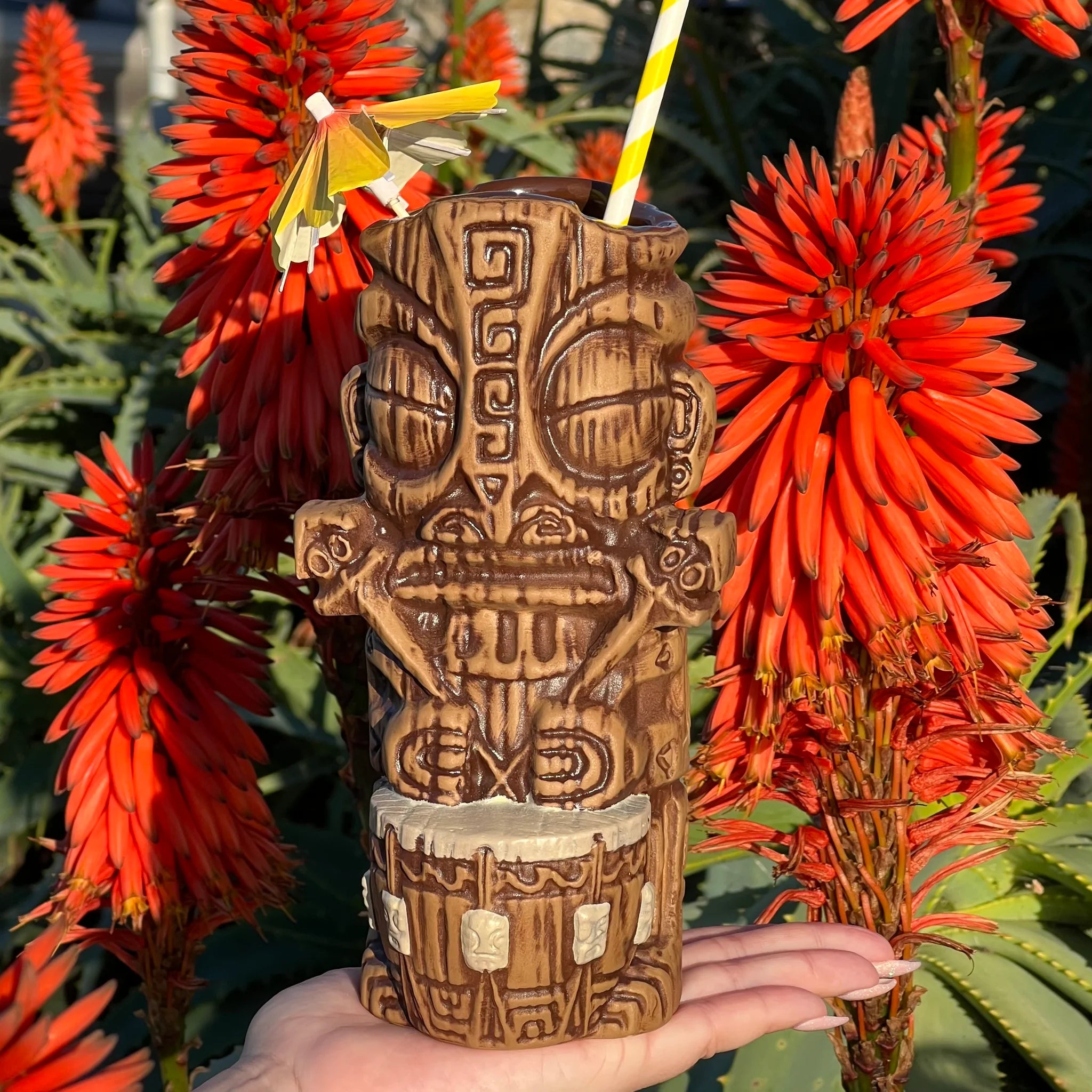 Tikiland Trading Co Drummer Tiki Mug